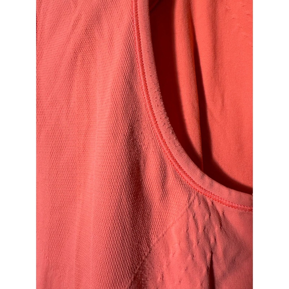 Athleta Speedlight Seamless Tank Racerback On Fire Orange Lightweight Ruch Sz S - Picture 3 of 9